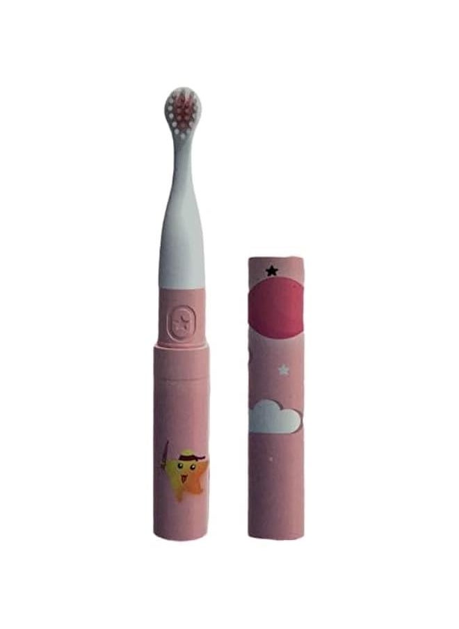 Kiddielaugh | Kids toothbrush | battery operated toothbrush | kids toothbrush pink | toothbrush with cover | Kids electric toothbrush for Ages 3+