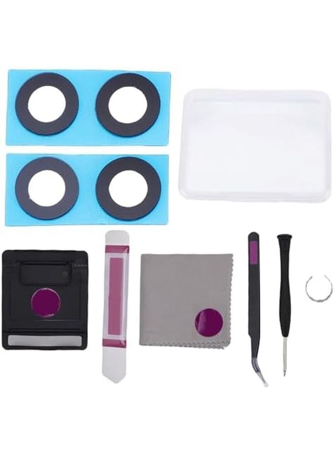 عدسة الكاميرا الخلفية طقم استبدال لسامسونج جالاكسي زد فليب 5 مع بصريات واسعة عين السمكة - Image 3