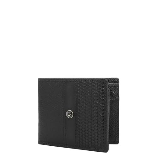 Da Milano RFID Protected Leather Wallet for Men with Card Slot - Black - Image 2