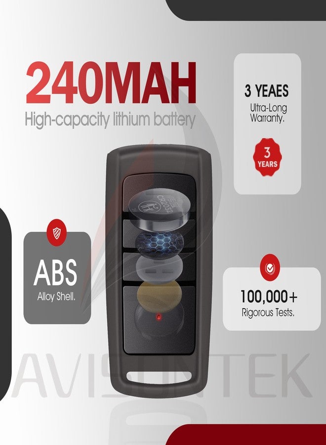 Avisontek 2 for O3T-BX Overhead Door Garage Door Opener Remote 3-Year-Warranty - Image 3