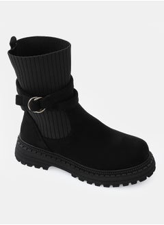 Silvio Torre Wide Fit Anthem chunky chelsea boots-Black  - Image 1