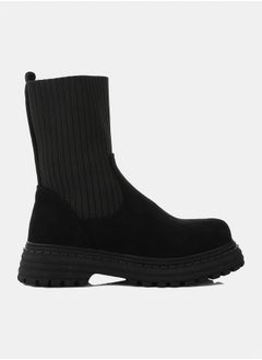 Silvio Torre Wide Fit Anthem chunky chelsea boots-Black  - Image 2