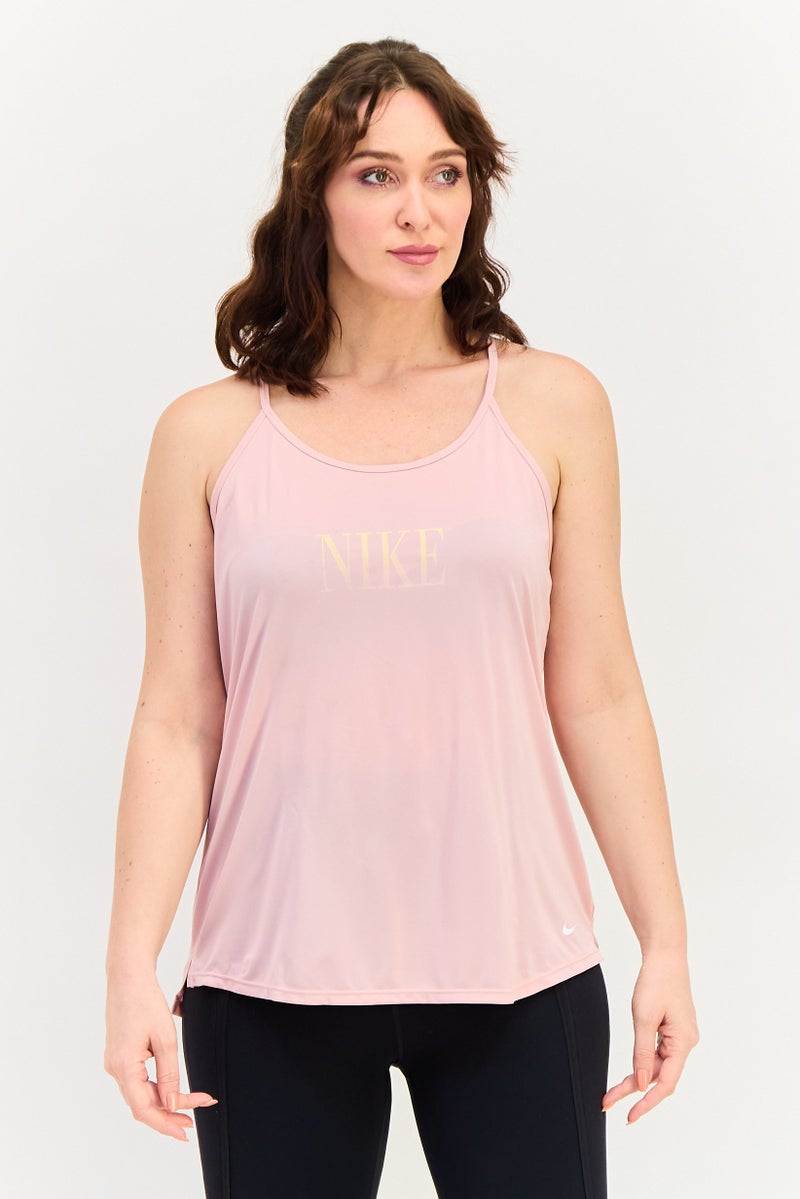Nike Women Dri Fit Sleeveless Training Tank Top, Pink - Image 1