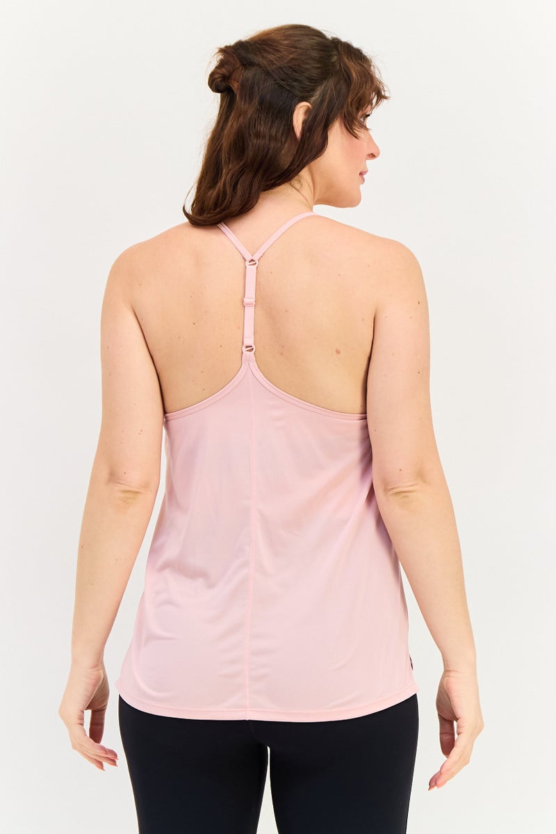 Nike Women Dri Fit Sleeveless Training Tank Top, Pink - Image 3