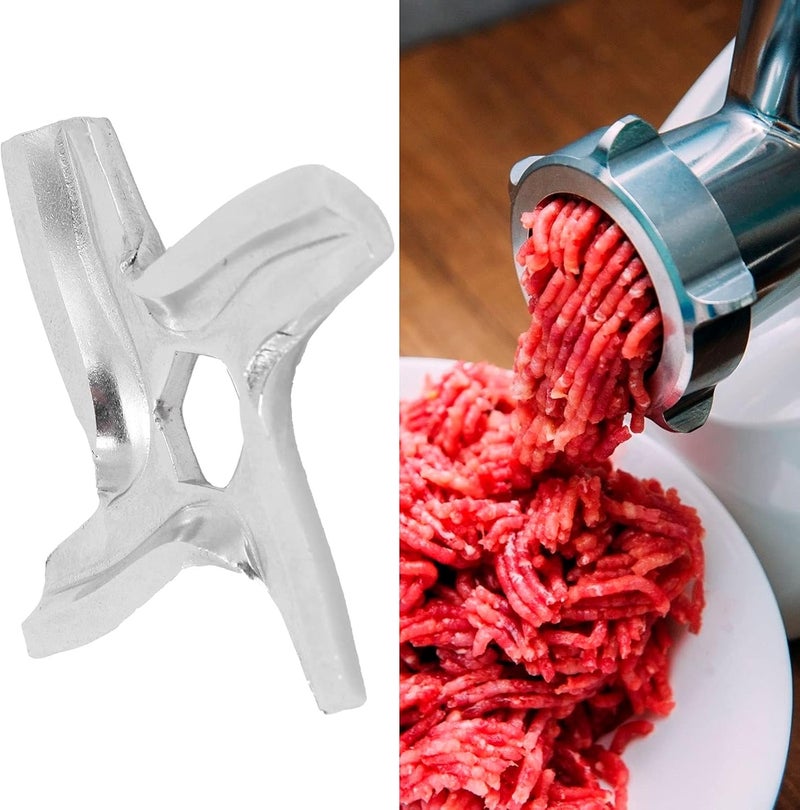 Sunisfa Blade, Stainless Steel Meat Grinder Blade Replacement, Easy to Install and Disassemble for All Kitchen Grinding Work, with Kitchen Utensil, for Electric Meat Grinder - Image 5