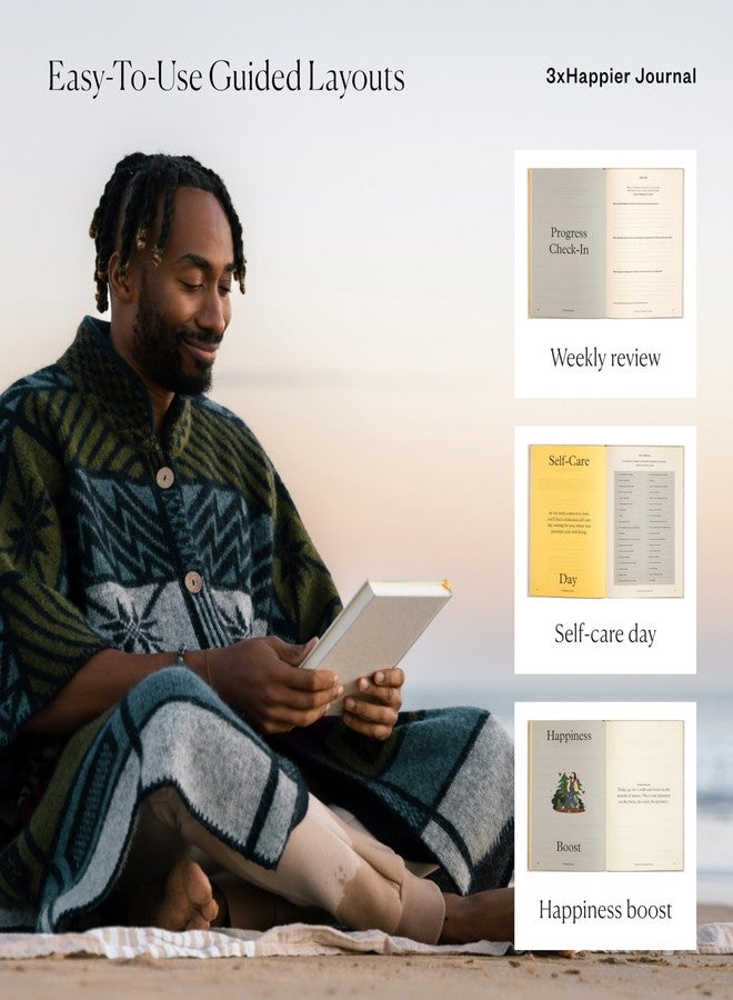 Intelligent Change Prince EA 3x Happier Journal - Guided Self Care 2025 Gratitude, For Men and Women with Daily Prompts, Inspirational Guides and Motivation for Enhanced Joy, Mindfulness & Well-Being - Image 5