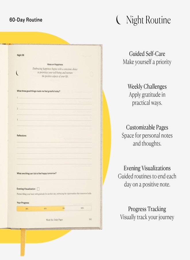 Intelligent Change Prince EA 3x Happier Journal - Guided Self Care 2025 Gratitude, For Men and Women with Daily Prompts, Inspirational Guides and Motivation for Enhanced Joy, Mindfulness & Well-Being - Image 3