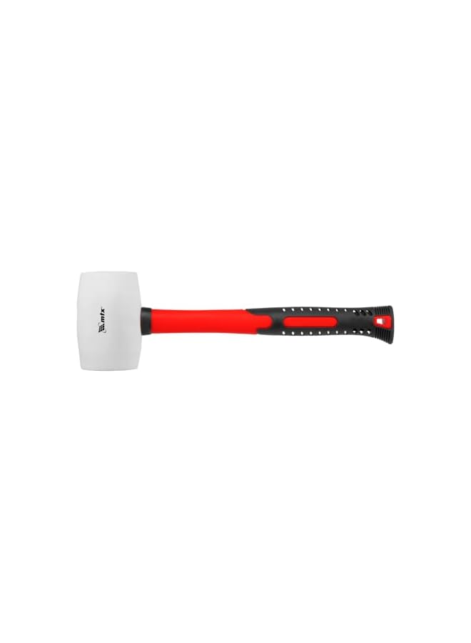 MTX Rubber Mallet Fiberglass Handle, 450g (White) - Image 4
