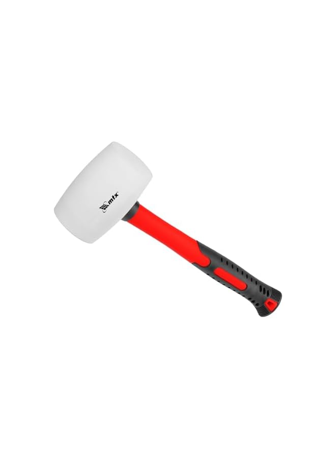 MTX Rubber Mallet Fiberglass Handle, 450g (White) - Image 3