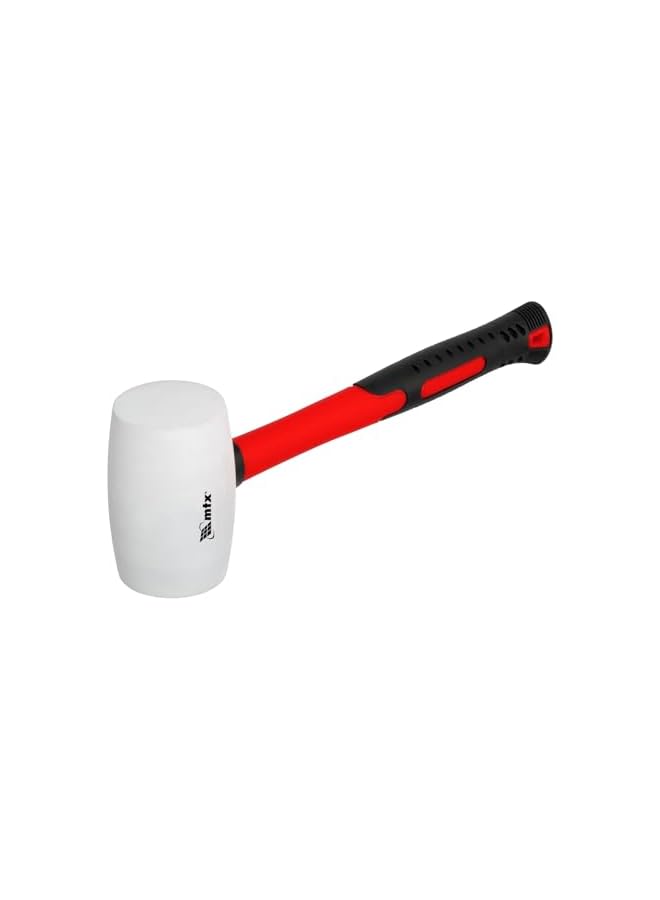 MTX Rubber Mallet Fiberglass Handle, 450g (White) - Image 2