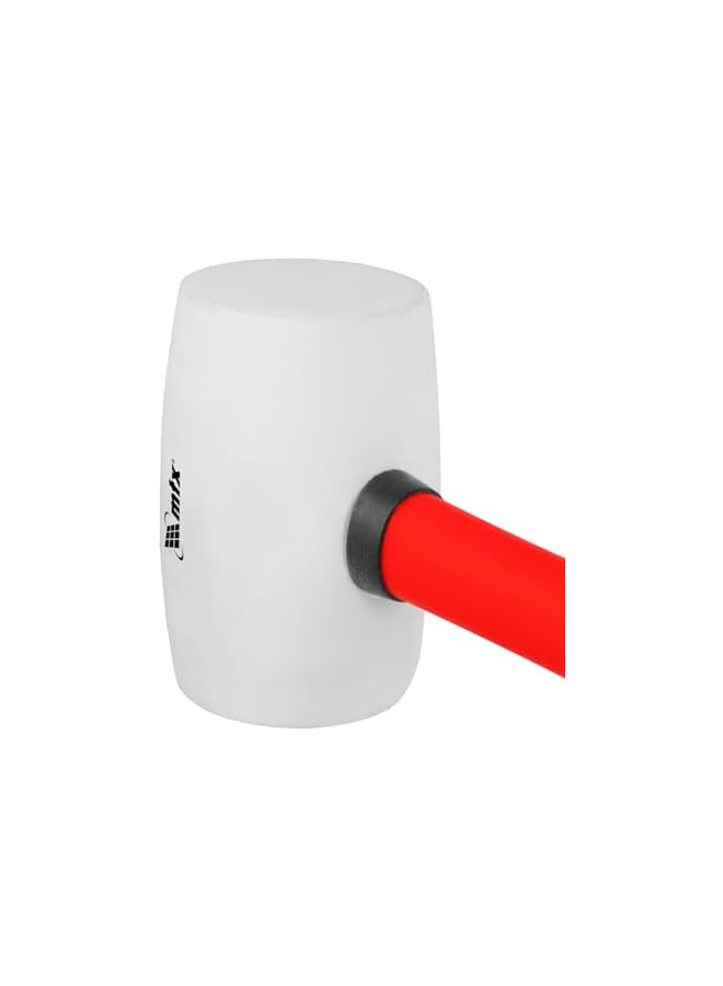 MTX Rubber Mallet Fiberglass Handle, 450g (White) - Image 5