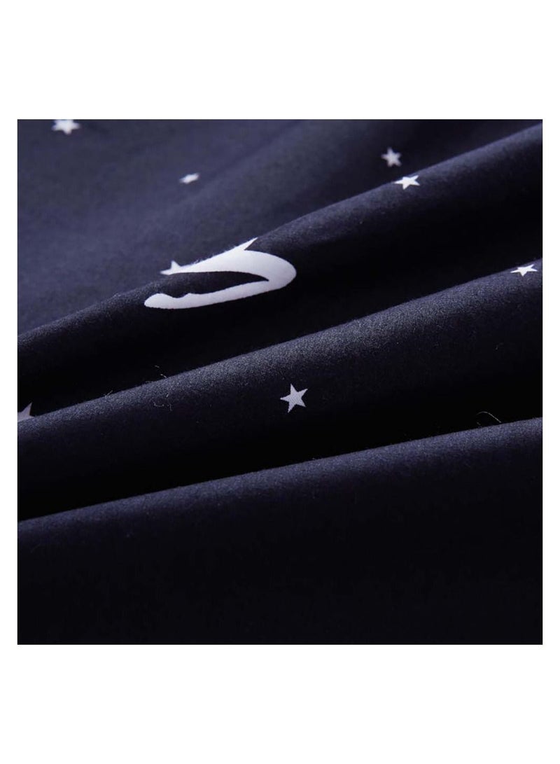 Sharpdo طقم ملاءة سرير 4 قطع من القطن الفاخر من الألياف الدقيقة الناعمة مع غطاء لحاف، مسطح وأكياس وسائد، مجموعة مفردة 2 متر 200 × 230 سم - Image 5