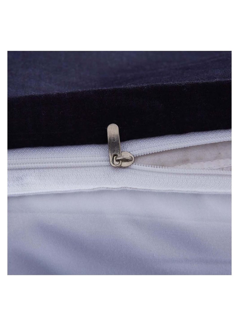 Sharpdo طقم ملاءة سرير 4 قطع من القطن الفاخر من الألياف الدقيقة الناعمة مع غطاء لحاف، مسطح وأكياس وسائد، مجموعة مفردة 2 متر 200 × 230 سم - Image 4