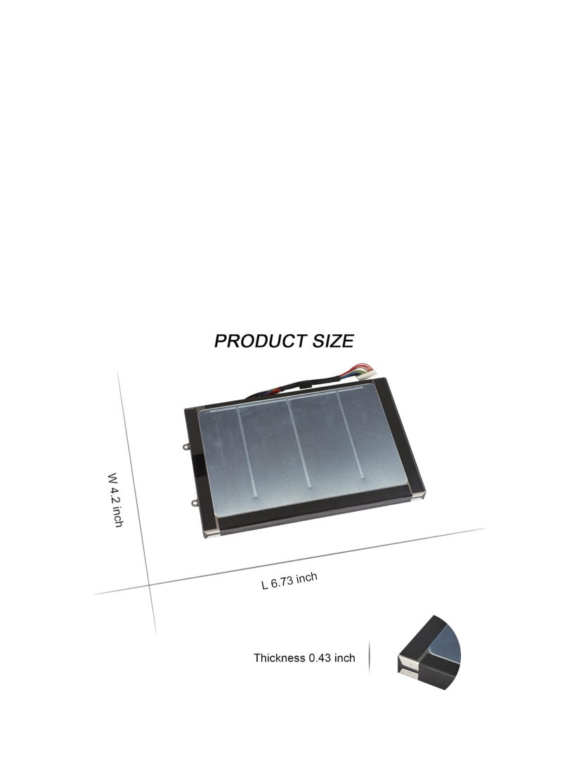 Terabyte PT6V8 Laptop Battery for Dell Alienware M11x P18G M14xR1 M14xR2 M11xR3 M11xR2 P06T 8P6X6 T7YJR P06T001 P18G002 KR08P6X6 312-0984 P18G001 0T7YJR DKK25 14.8V 4000mAh/59Wh - Image 5