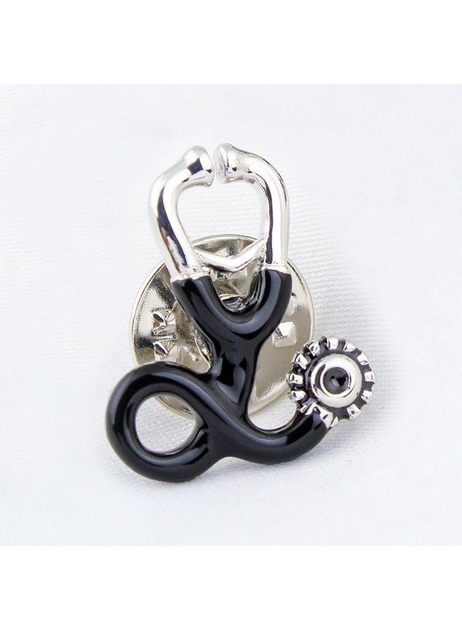 Peluche The Doctor's Men's Premium Choice Black Brass Cufflink and Lapel Pin Set - Image 4