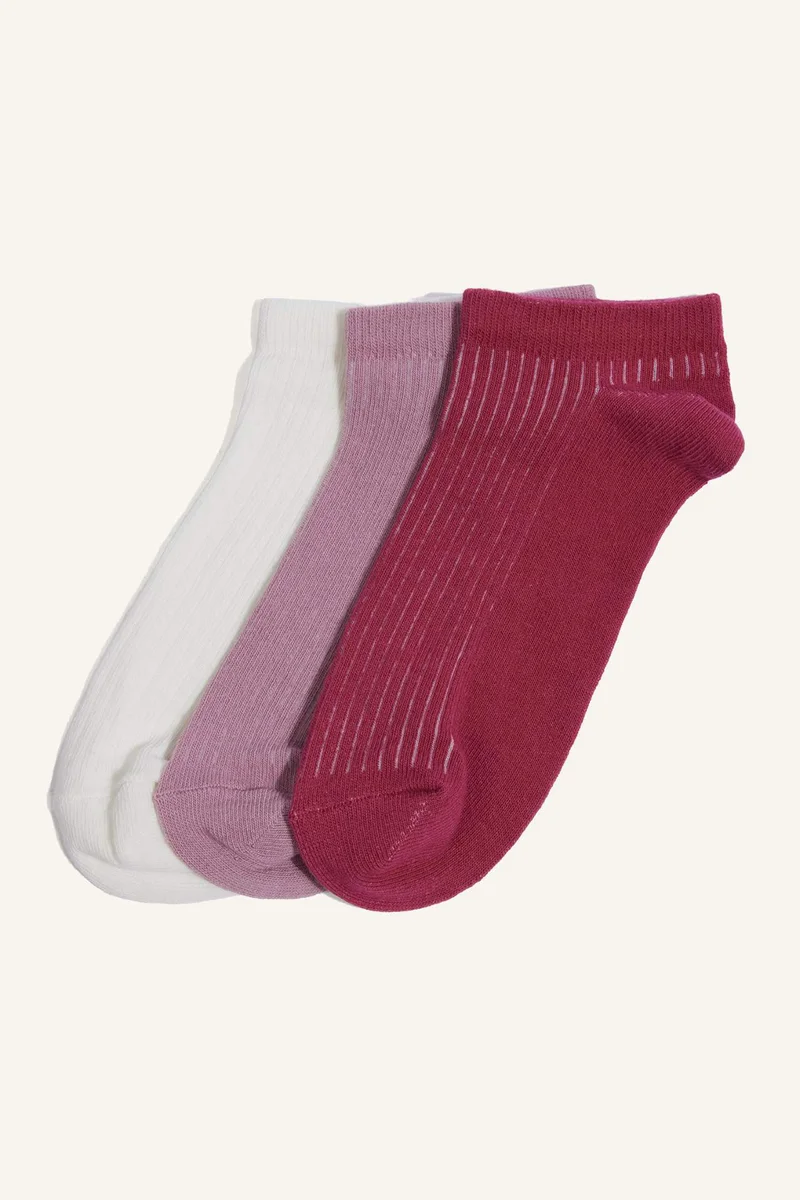 Woman 3 Piece Cotton Short Socks