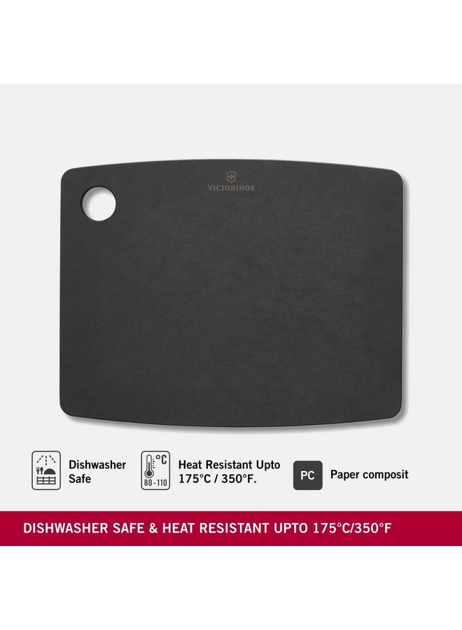 Victorinox Victorinox Kitchen Series Chopping/Cutting Board - Perfect for Cutting Vegetables, Fruits & Meat, Black, Medium (7.4121.3)  - Image 4