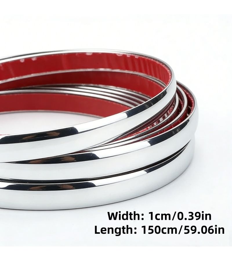 Glossy Car Door Edge Trim 0.39x59.06 Inch Scratch Resistant Anti Collision Self Adhesive - Image 3