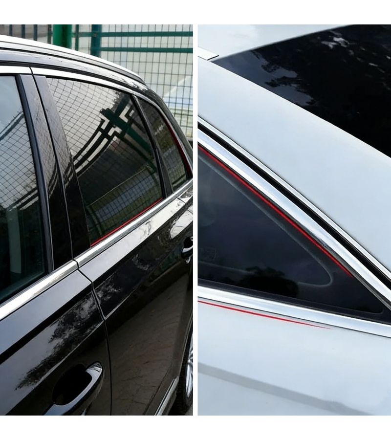 Glossy Car Door Edge Trim 0.39x59.06 Inch Scratch Resistant Anti Collision Self Adhesive - Image 5