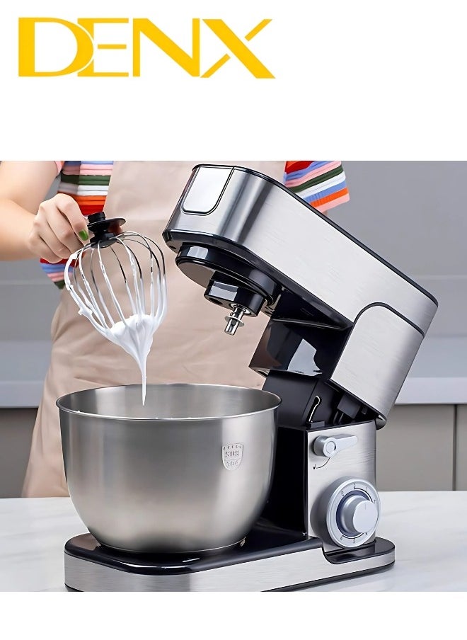 Denx - 3-in-1 Electric Stand Mixer, Food Processor, And Meat Grinder With 5-Liter Capacity, 1300 Watts From Denx DX2047 - Image 1