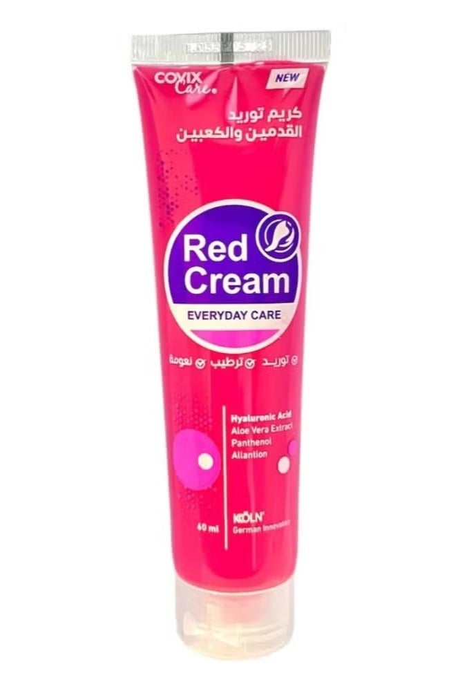 كوفيكس كير كريم أحمر لبشرة وردية مشرقة للقدم والكعب