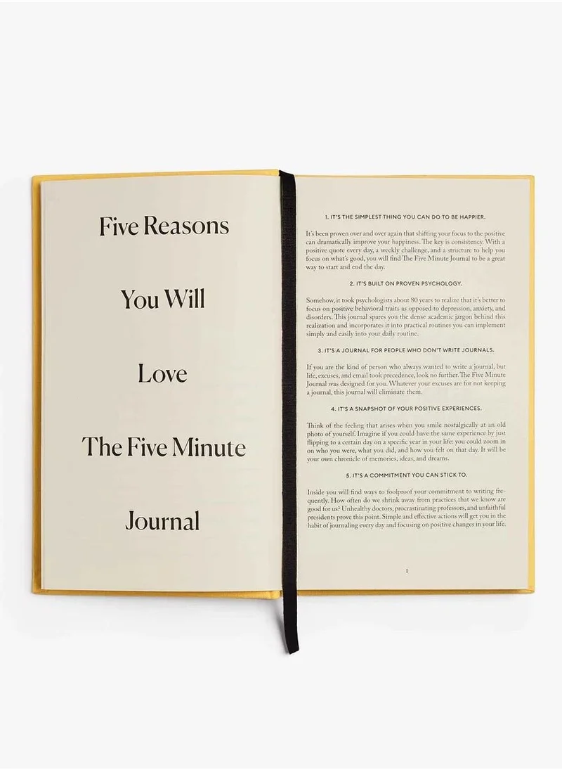 Intelligent Change Yellow Journal Five-Minute For Mindfulness