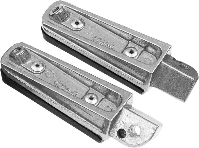 VPZMT Front Rear Foot Pegs Footrests for Yamaha TDM 900 XJ 900 BT 1100 FZ1 FJR 1300 R XV 1700 FZ6 Fazer 700 (Black+Silver) - Image 3