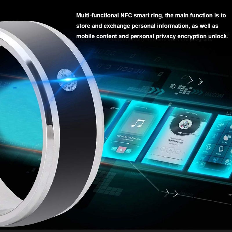 Wendry Smart Ring, No and Depth Universal Wear Smart Ring, Magic Wearable Device Universal Ring for Mobile Phone, NFC Smart Rings(size11) - Image 2