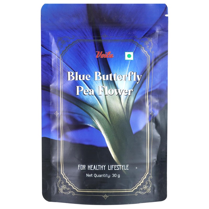 Voila Blue Butterfly Pea Flower 30 gm | Caffeine Free | Rich in Anti-Oxidants | Aids with Weight Management| Ideal for Tea and Cocktail Infusions - Image 3