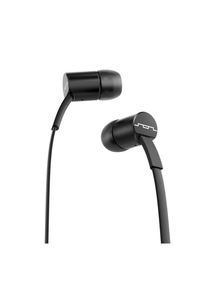 SOL REPUBLIC Jax Wired 1-Button In-Ear Headphones, Android Compatible, Tangle Free Cable, Noise Isolation, 4 Ear Tip Sizes, Great for Calls, Black - Image 1