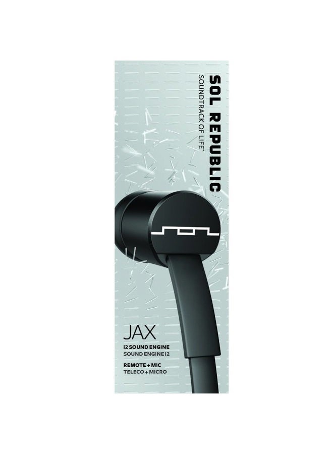 SOL REPUBLIC Jax Wired 1-Button In-Ear Headphones, Android Compatible, Tangle Free Cable, Noise Isolation, 4 Ear Tip Sizes, Great for Calls, Black - Image 5