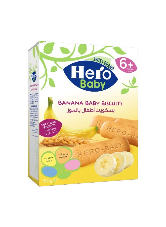 Hero Baby Banana Biscuits For Baby 180g - Image 2