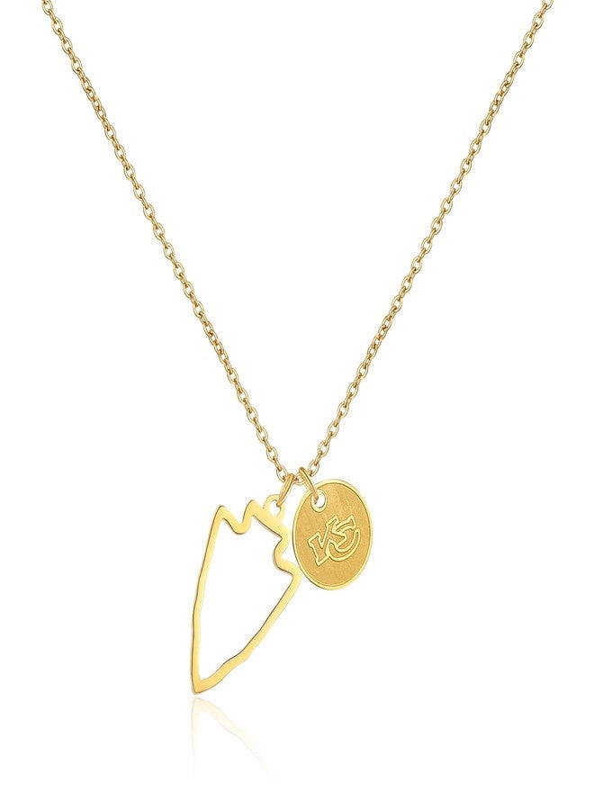 imani Gift for Football Fans K&C Necklace Bracelet Kansas City Inspired jewelry necklace Bracelet (White KC Necklace) - Image 3