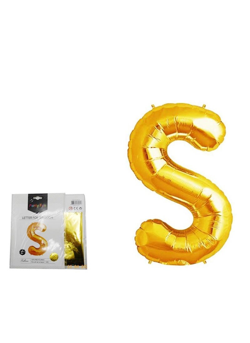 بارتي فن بالون الحروف احباط 40 بوصة (S) اللون الذهبي - Image 2