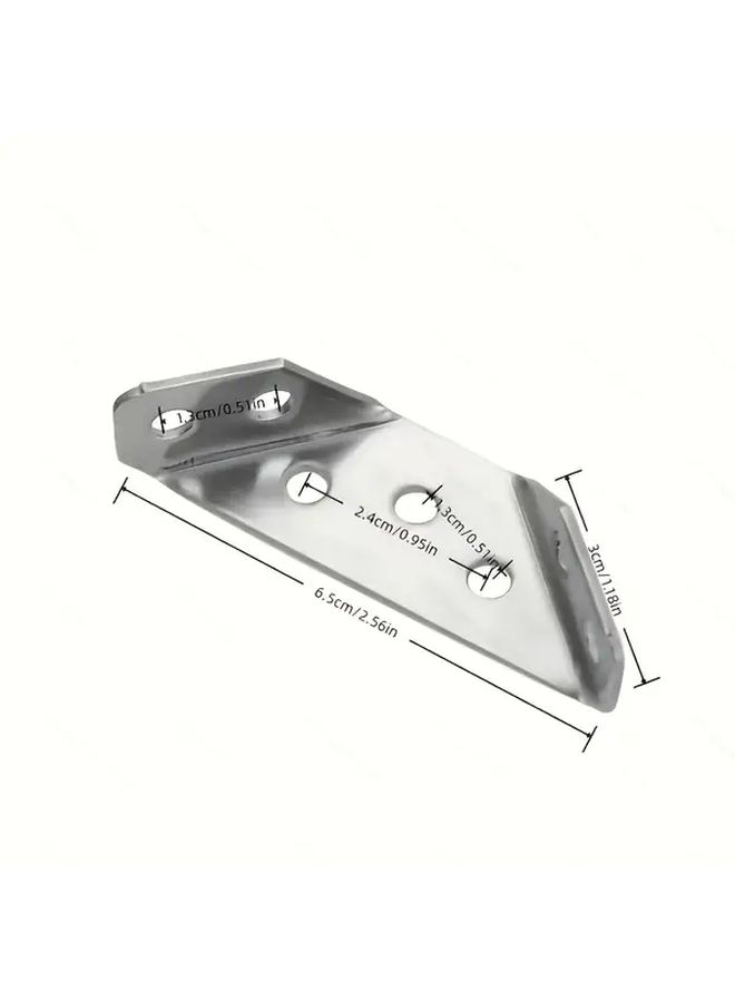 49 Pieces Heavy Duty Stainless Steel Corner Brackets 90 Degree Right Angle Support with Screws for Closet Fixed Shelves Home Cabinets Furniture - Image 2