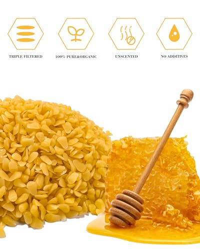 TRINIDa Beeswax Pellets 2LB32 oz Organic Yellow Bees Wax for DIY Candles Beeswax for Candle Making Skin Body Face and Hair Care Lotions DIY Creams Lip Balm and Soap Making Supplies - Image 3