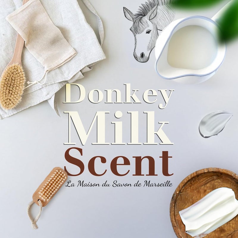 La Maison du Savon de Marseille La Maison du Savon Donkey Milk French Soap Bar Duo Moisturizing Hand Body Soap Bars Creamy Soft for Daily Use 98 Natural Ingredients Made in Provence 2 x 406 oz - Image 3