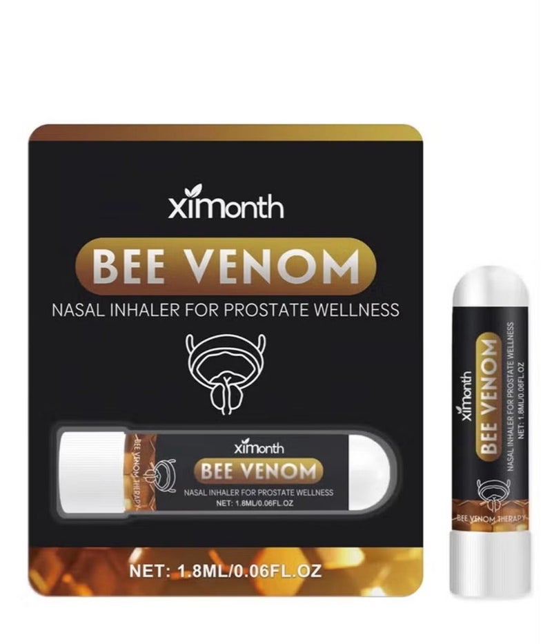 ximonth Bee Venom Prostate Wellness Nasal Inhaler – Herbal Aromatherapy Stick for Men, Natural Plant Extracts, Refreshing Nasal Experience, Portable and Lightweight Design, Simple Daily Wellness Support - Image 1