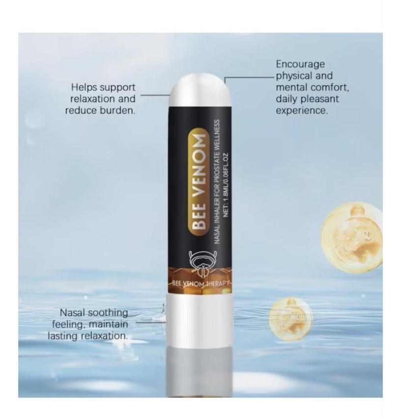 ximonth Bee Venom Prostate Wellness Nasal Inhaler – Herbal Aromatherapy Stick for Men, Natural Plant Extracts, Refreshing Nasal Experience, Portable and Lightweight Design, Simple Daily Wellness Support - Image 5