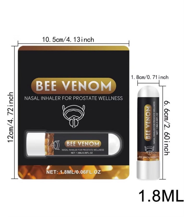 ximonth Bee Venom Prostate Wellness Nasal Inhaler – Herbal Aromatherapy Stick for Men, Natural Plant Extracts, Refreshing Nasal Experience, Portable and Lightweight Design, Simple Daily Wellness Support - Image 3
