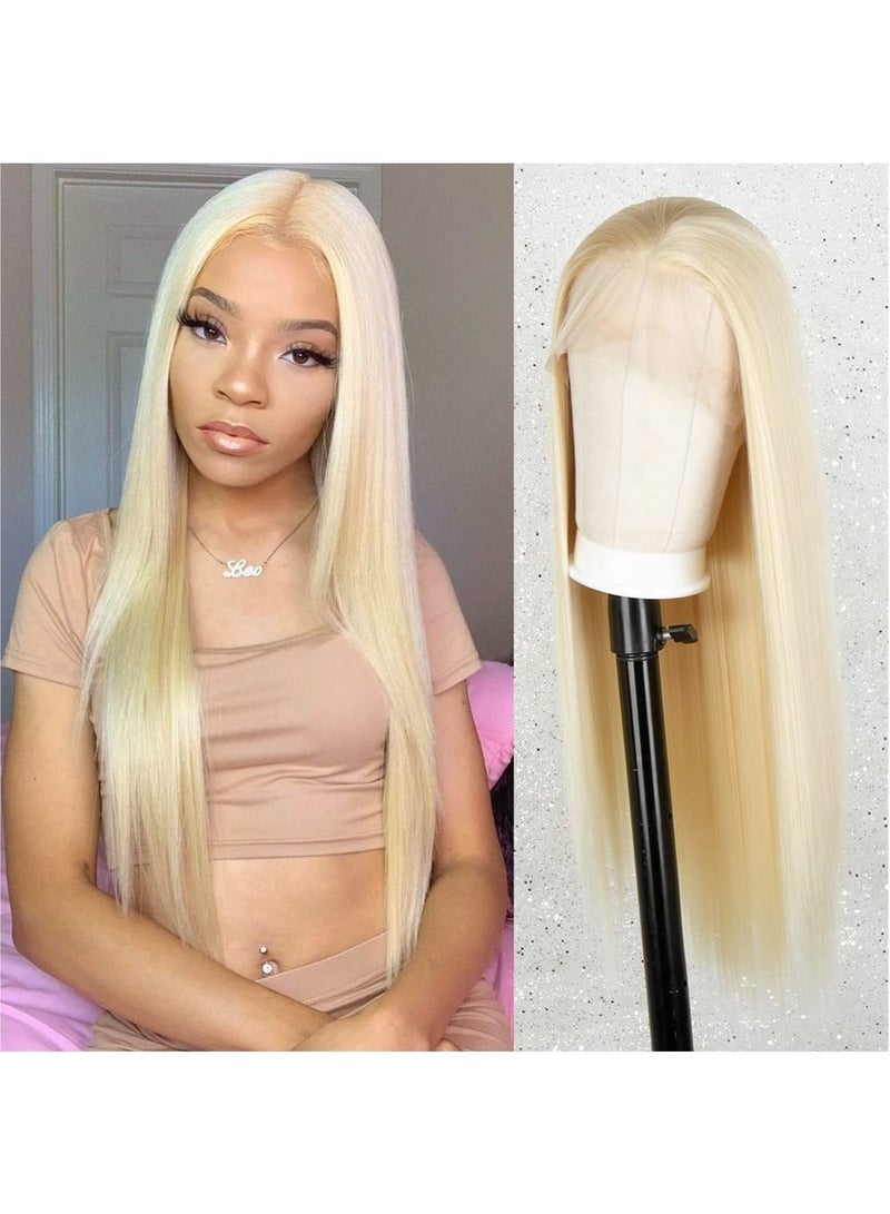 Estelle Fashion Light Blonde Lace Front Wig for Women, Long Wavy Synthetic Wigs 20 inches Blonde - Image 3