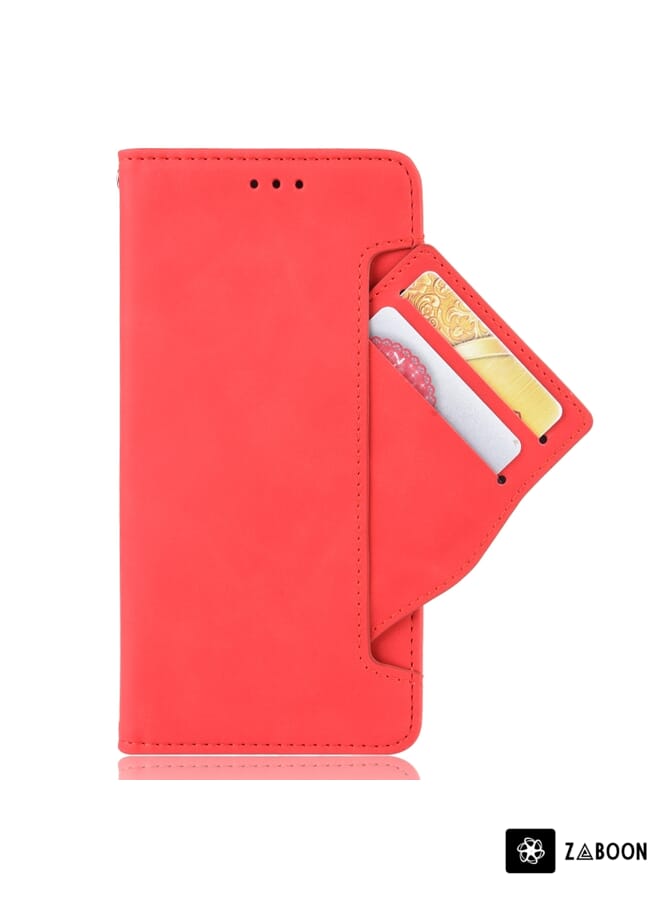 Zaboon Protective Case For HTC Desire 20 Pro Wallet Style Skin Feel Calf Pattern Leather Case ，with Separate Card Slot - Image 2