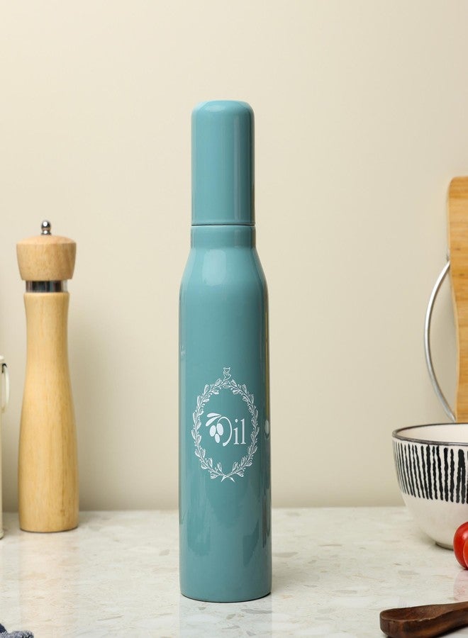 dudki Stainless Steel Oil Dispenser 750 ML Bottle Leakproof | Oil Nozzle Dropper | Cooking Oil Bottle For Home, Kitchen, Cooking, Café, Restaurant (Moss Green) - Image 2