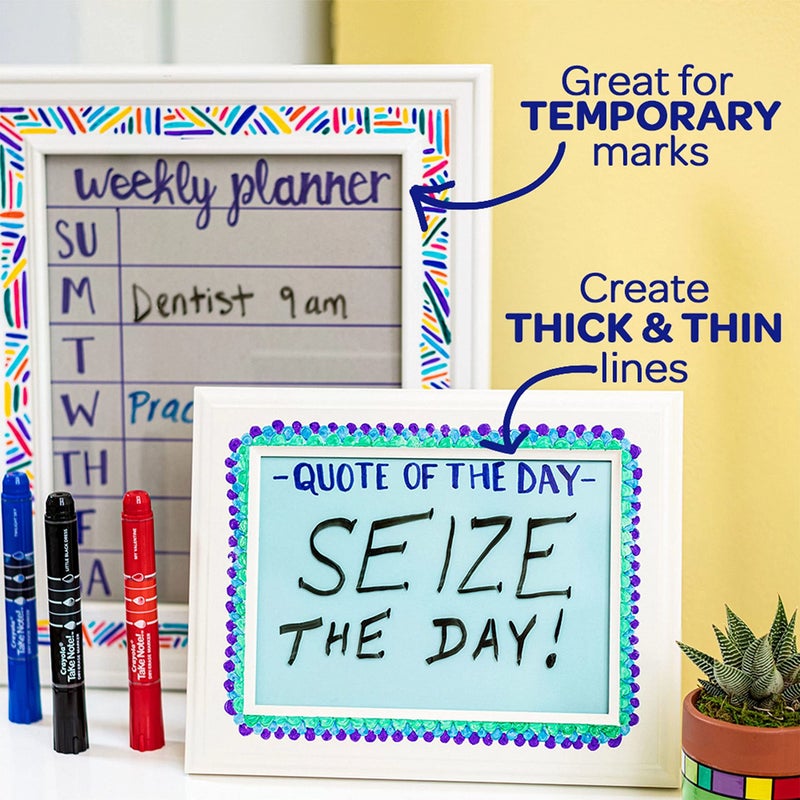 Crayola Take Note Dry Erase Markers for School (12ct) Teacher Supplies, Chisel Tip Whiteboard Markers, Essential Classroom Must Haves, Low Odor - Image 2