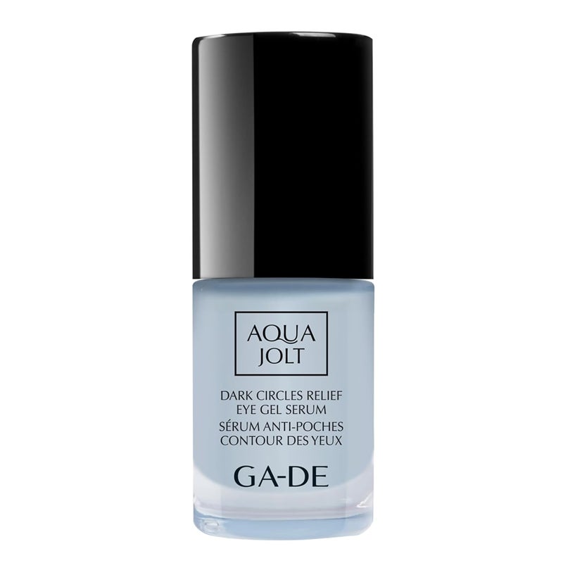 GA-DE GADE Aqua Jolt Dark Circles Relief Eye Gel Serum  Anti Aging Eye Cream for Puffiness and Bags Under Eyes  Hydrating and Soothing  05 oz