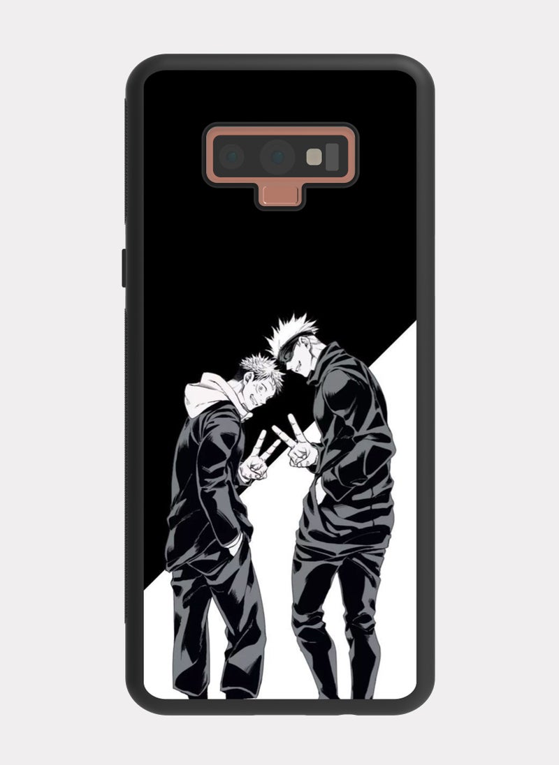 بكسلات كفر سامسونج جالكسي نوت 9 جوجوتسو كايسن غوجو و ايتادوري ابيض - Image 1