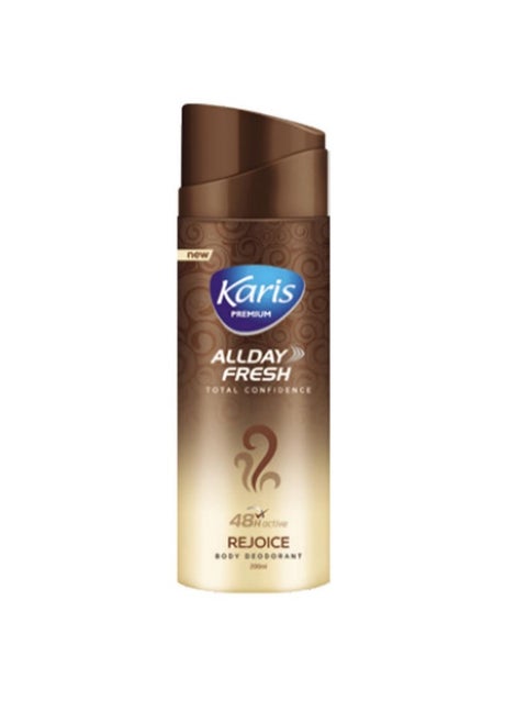 Karis Premium Allday Fresh Rejoice Body Deodorant 48Hactive 200ml