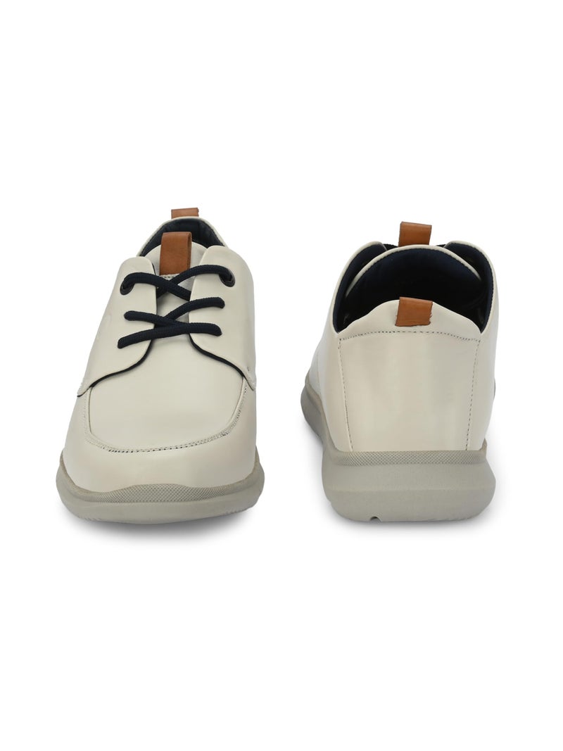 egoss Zero Gravity Men's Sneakers | Genuine Leather Casual Shoes | Trendy | Lightweight | Comfortable Fit | Stylish ES-25, White,9 - Image 5