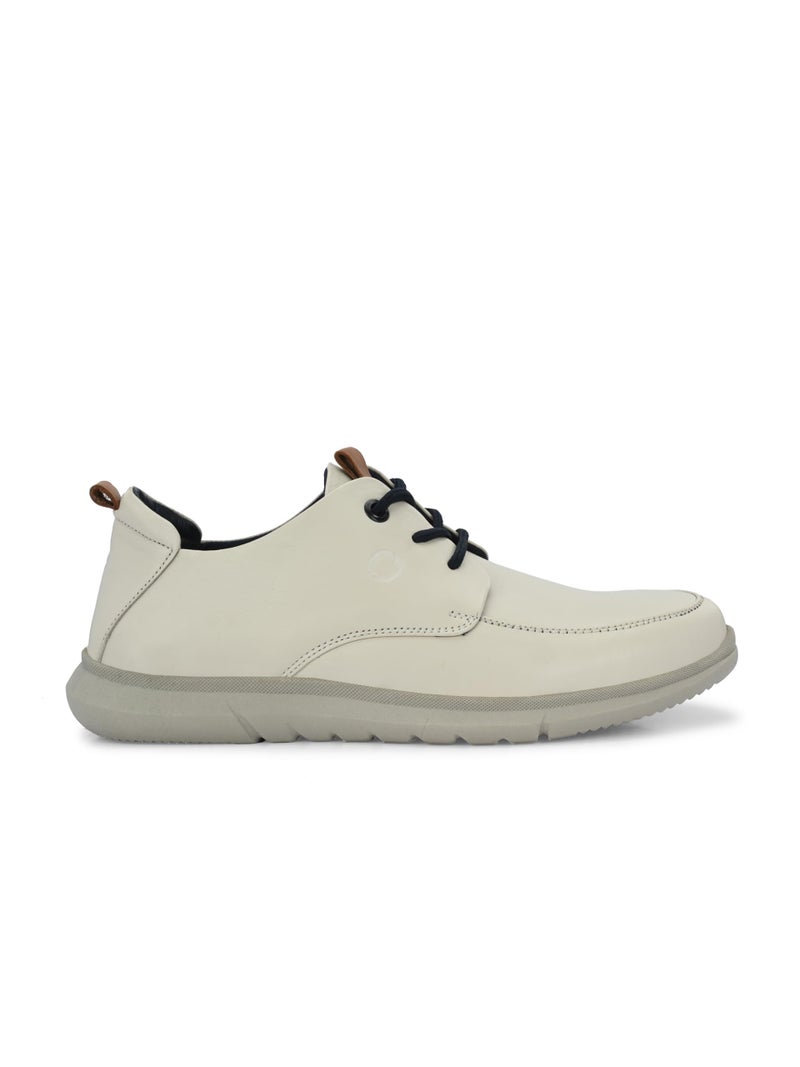 egoss Zero Gravity Men's Sneakers | Genuine Leather Casual Shoes | Trendy | Lightweight | Comfortable Fit | Stylish ES-25, White,9 - Image 4