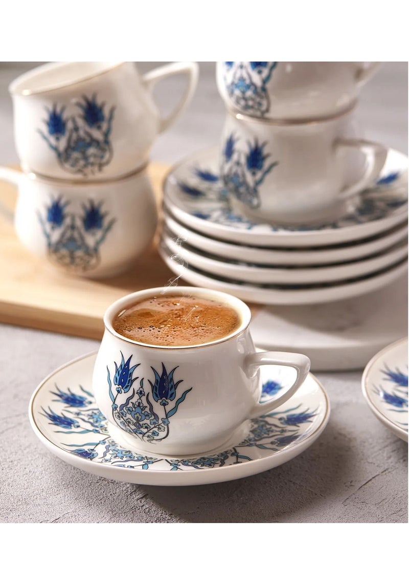 Karaca Iznik New Form Coffee Cup Set for 6 Person 90 ml - pzsku/ZAC1E4EBCB2EE4075802CZ/45/_/1665404265/f0e2cd35-f7c8-4907-a75d-cc9eb8836a5a